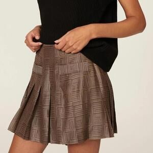 294 Sandro Gael Pleated Jacquard Skort (Size S, EUC)